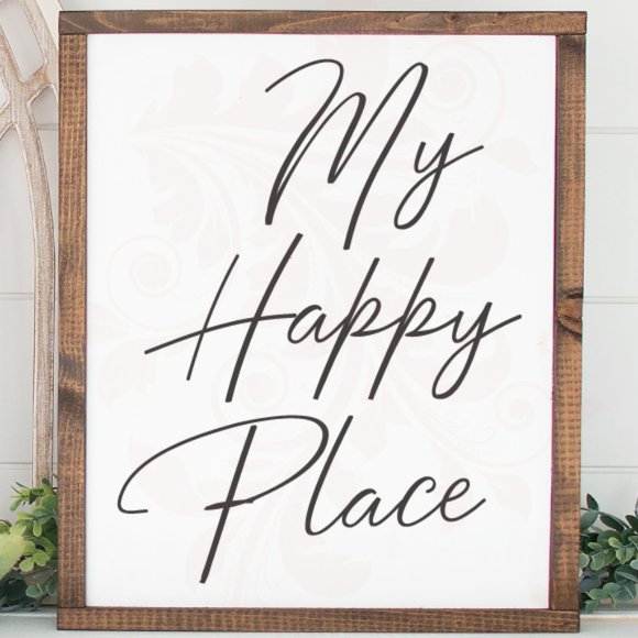 Handmade Other - My Happy Place wall art wedding decor PRINT ONLY